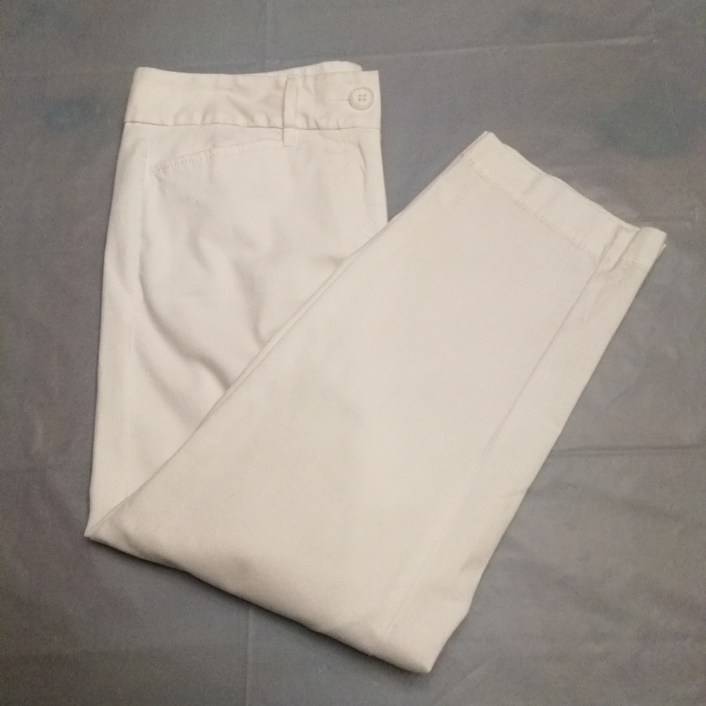 Ann Taylor Loft white pants, size 2